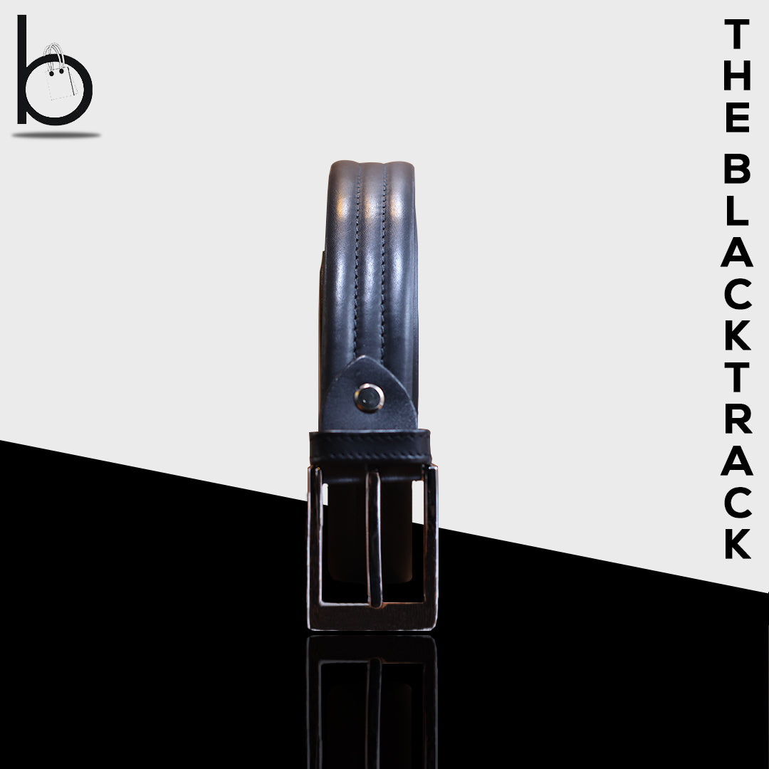 The Blacktrack Leather Belt - BIKOZZ